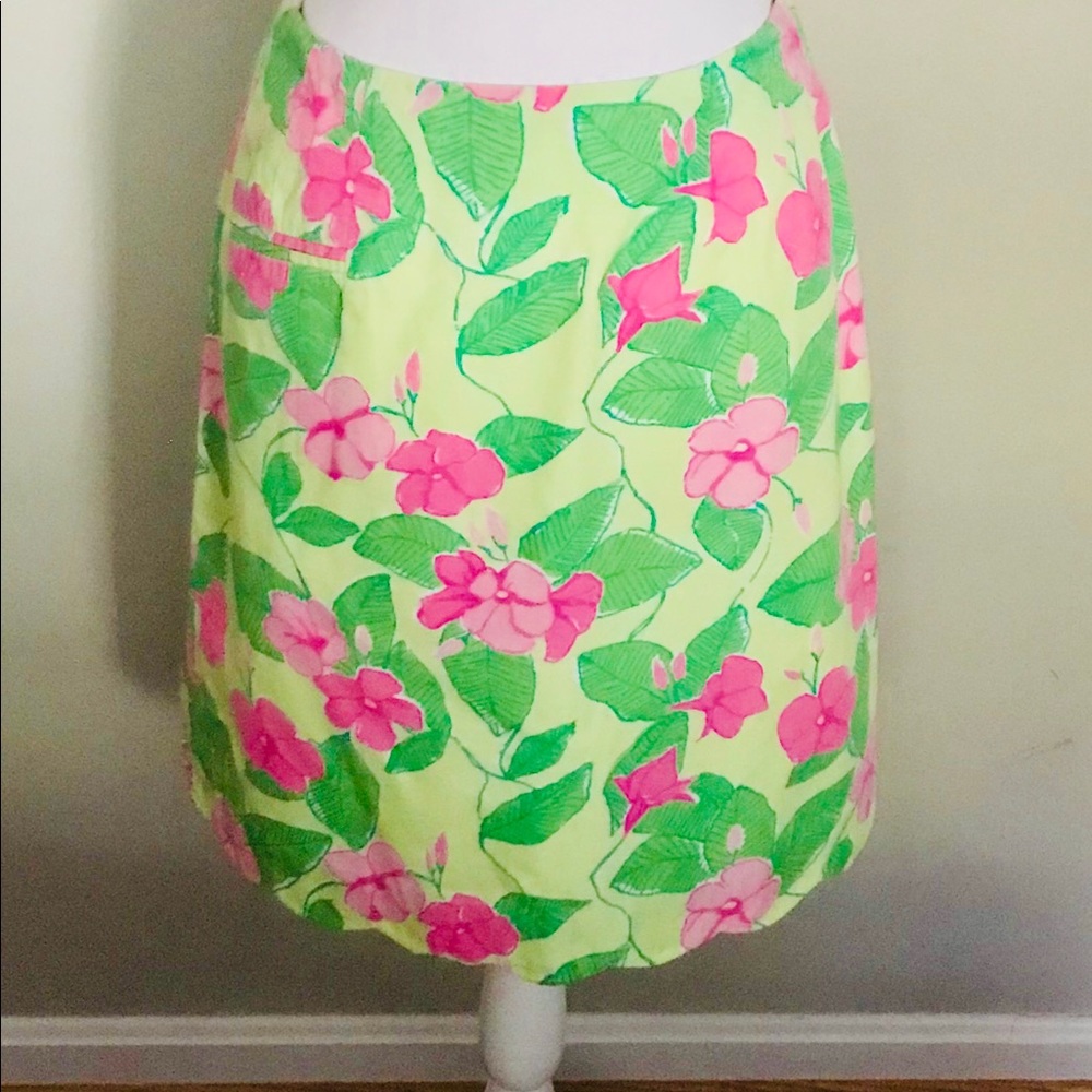 Lilly Pulitzer Mandevilla scalloped hem skirt 4